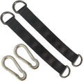 Tree Swing Straps, 2 PCS 25cm / 9.8inches Heavy Duty Hanging Straps Holds 440 lbs with Carabiner Perfect for Hammock, Plank