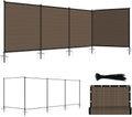 ecoopts 6'hx24'l privacy fence set with poles and, main product view
