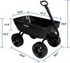 bilt hard poly garden dump cart 1200 lbs on a desk or shelf