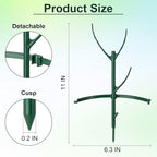 18 Pcs Plant Support Stakes & Plant Cage Support Rings, Plant Supports for Indoor Plants, Stackable Plant Holder Stick, Small Plants Potted Plants Flower Other Climbing Plants (6.4 "Wide X 11" High)
