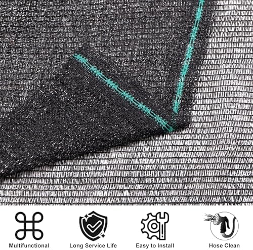 amagenix 50% shade cloth roll, 5'10" x 100, side view