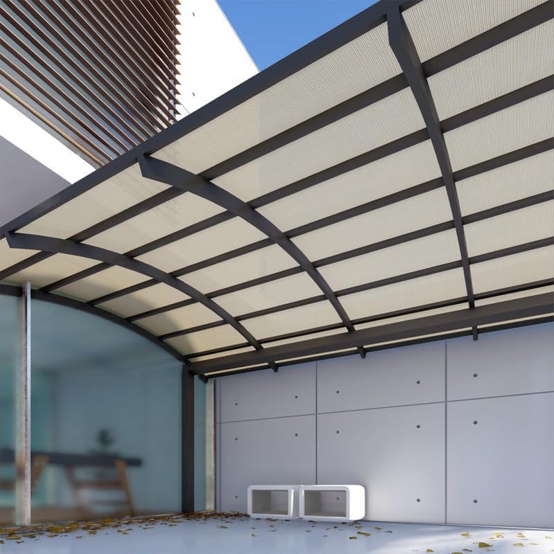 windscreen4less 8'x15' sun shade fabric roll shade cloth shown in use