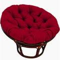 Beautiful Round Rattan Chair Cushion 70x70cm 10 12cm Thick Polyrattan Sessel Pillow for Swivel Chairs Outdoor & Indoor Use Stylish Comfort Red Color Durable Design