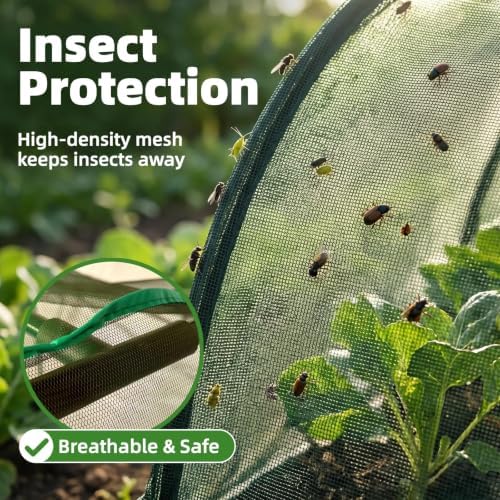 garden cover,98"x49"x49" crop cage for garden with zipper,garden, close-up detail