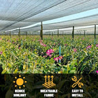 colourtree 90% sun shade cloth 2' x 4' showing dimensions