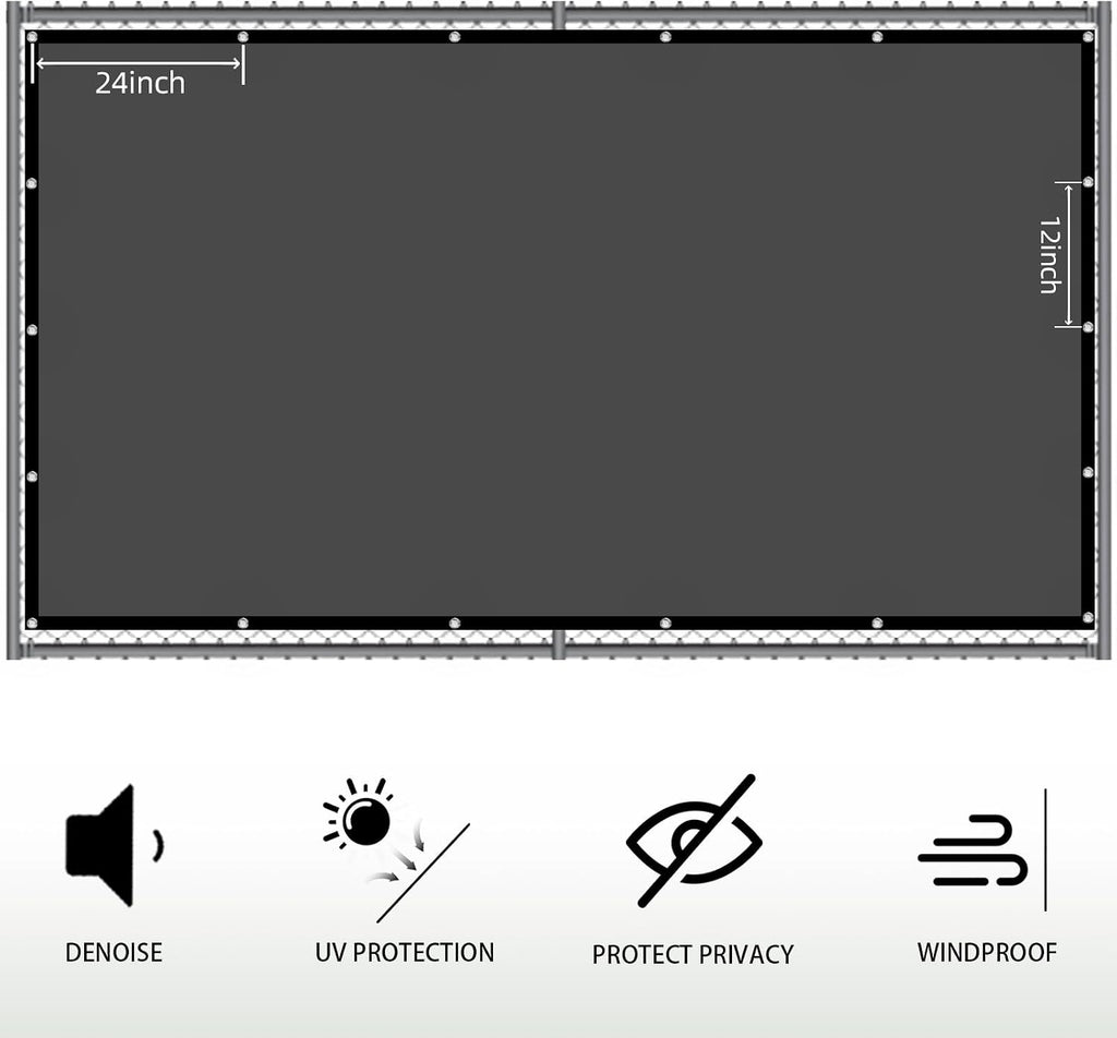 sunny guard 5’ x 25' privacy fence screen, package contents