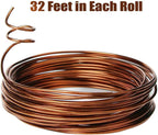 Quality Bronze Long Lasting Bonsai Training Wire Set of 3 Sizes - 1.0mm, 1.5mm, 2.0mm, Corrosion and Rust Resistant (32 Feet Each Size)