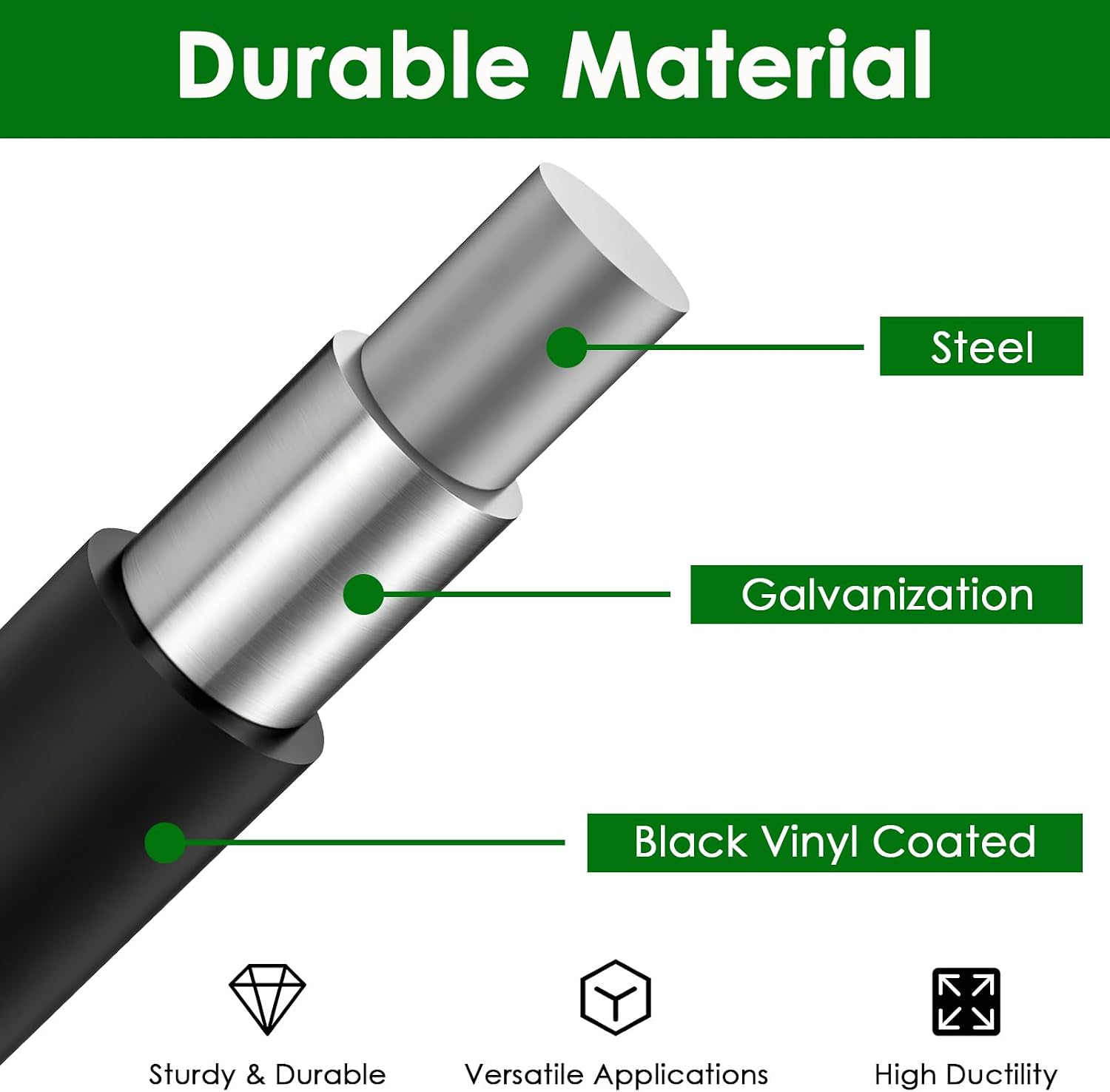 Black Hardware Cloth 2 x 3inch, 24in x 50ft 16 Gauge, PVC Coated Galvanized Steel Chicken Wire Fence Roll Garden Plant Welded Metal Wire Fencing Roll, Rabbit Cages Snake Fence,Black