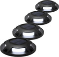 home zone living 4pk solar deck lights, outdoor, main product view