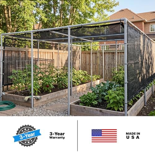 royal shade 50% black shade cloth 10' x showing dimensions
