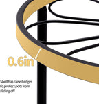 Plant Stand,5 Pack Heavy Duty Flower Pot Stands,Metal Decoration Racks,Round Plant Shelf for Planter Outdoor and indoor (Brown)