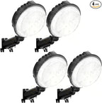 LED Barn Light 4 Packs, 150W 20000LM Yard Area Lights Dusk to Dawn Outdoor Lighting with Upgraded Photocell 6500K Adjustable Angle Daylight IP66 Waterproof Street Lights for Farmhouse/Garage