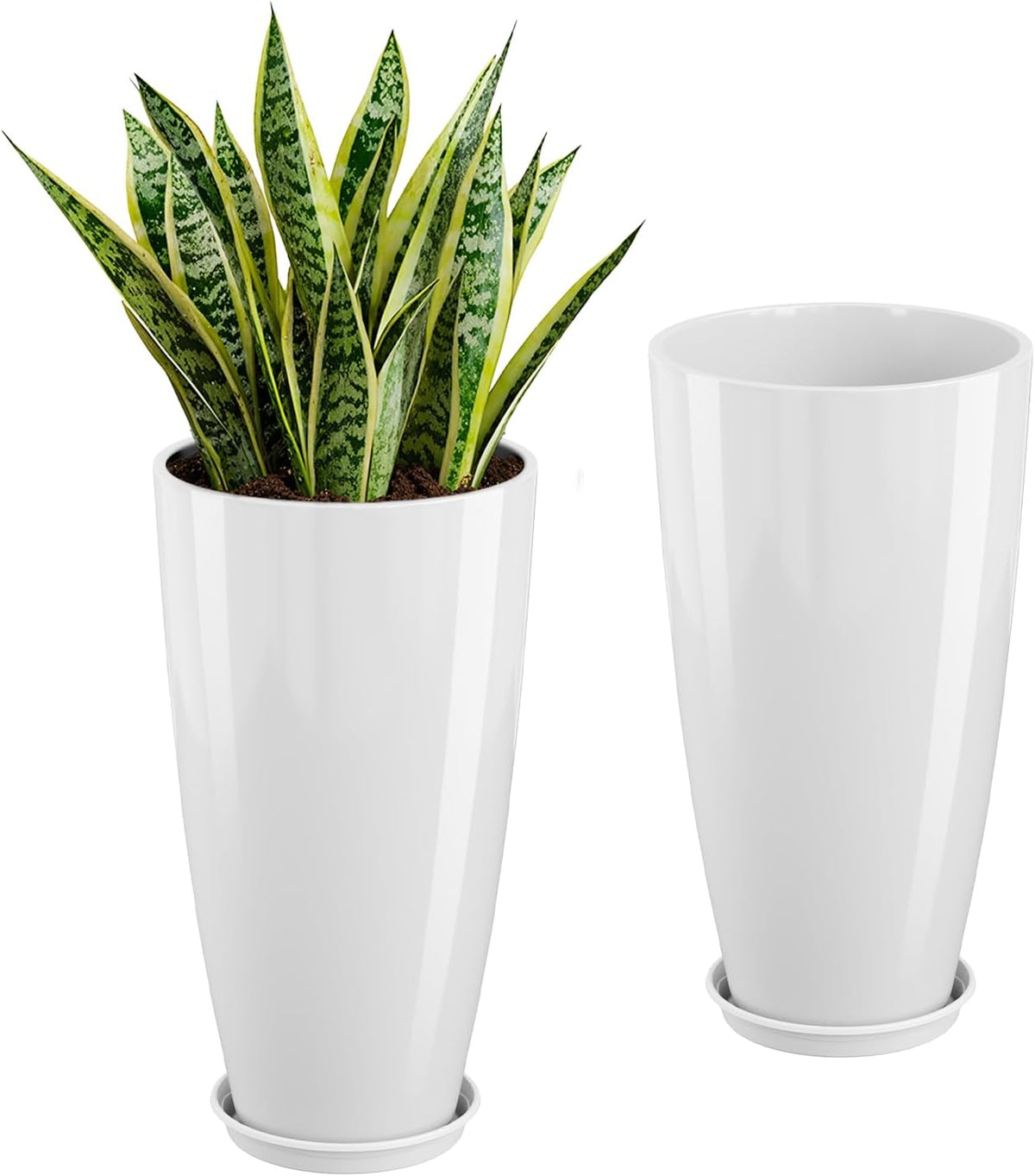 qcqhdu 21 inch tall planters for outdoor &, main product view