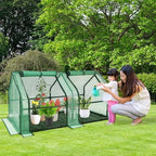 u'artlines portable mini greenhouse small green house 47x24x24, side view