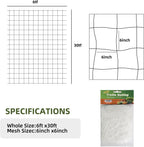 trellis netting, pdgrow heavy duty garden trellis netting, close-up detail