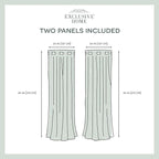 Exclusive Home Canopy Stripe Indoor/Outdoor Grommet Top Curtain Panel, 54"x84", Sunbath / White, Set of 2