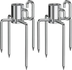 onlyfire 6002 Rotisserie Meat Forks for Grills, 1 Pair | For Any Gas/Charcoal Grills, Fits 1/2-Inch & 3/8-Inch Hexagon, 3/8-Inch & 5/16-Inch Square Spit Rods