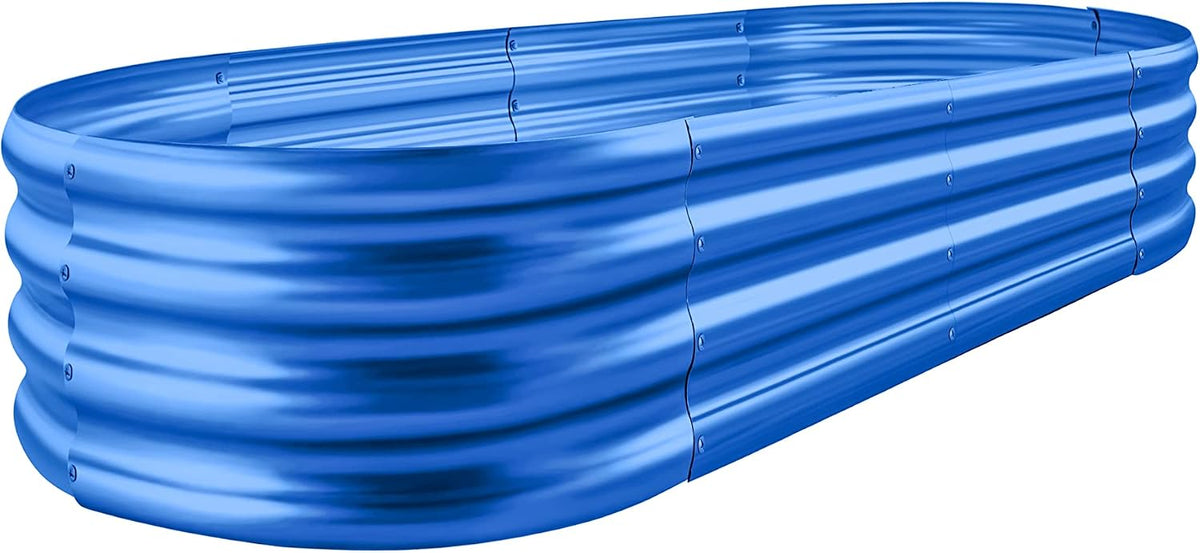 land guard galvanized raised garden bed kit, galvanized, main product view