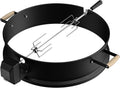 SHINESTAR Upgraded Steel Weber Kettle Rotisserie Ring Kit Barbecue Tool Kit | For Weber 22 Inch Charcoal Kettle and Other Similar Grills, Turns Your Kettle Into A Chicken Roaster