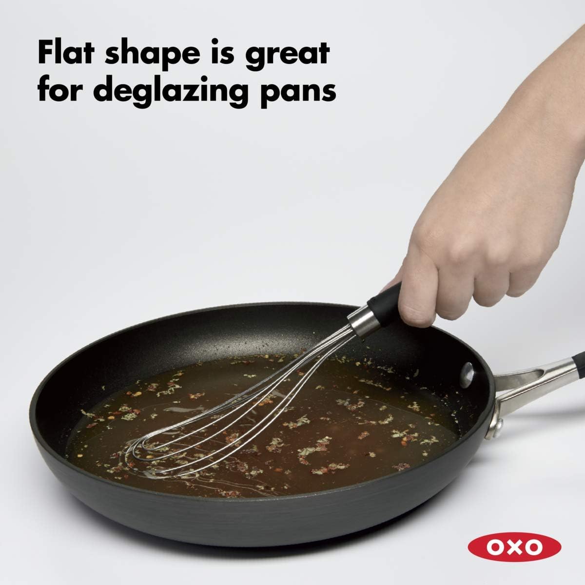 OXO Good Grips Stainless Steel Fish Turner and Flat Whisk Bundle