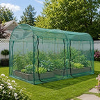 poray large tunnel 10ftx6ft plant netting cover, 6ft showing dimensions
