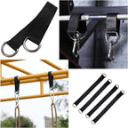 2 Pack Tree Swing Straps Hanging Kit 50cm 400lbs Heavy Duty Belt with Safer Lock Snap Hook Clip Carabiner Connector for Hammock Punching Bag Swings Chair Seat Gym Bar Handle Cable Outdoor