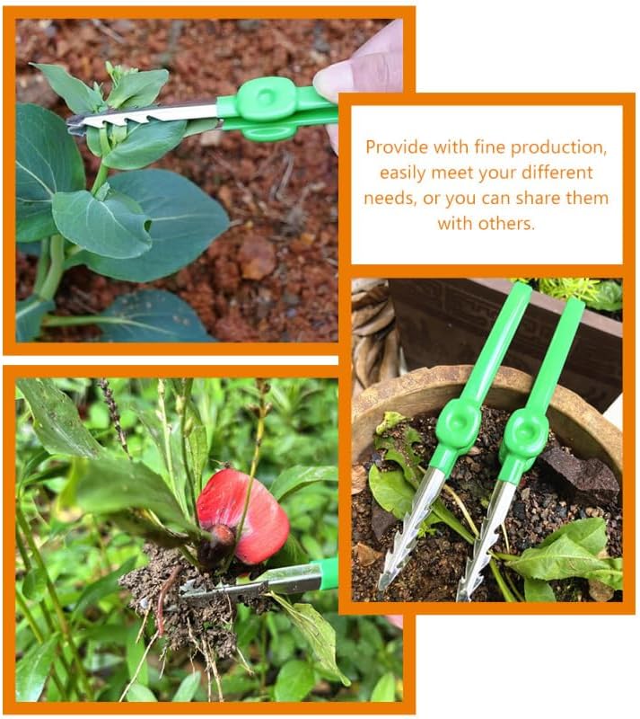 TOYANDONA Portable Gardening Tweezer Tool for Bonsai and Succulent Care, Multi-use Plant Tweezer for Weeding and Trimming, Household Garden Hand Tool