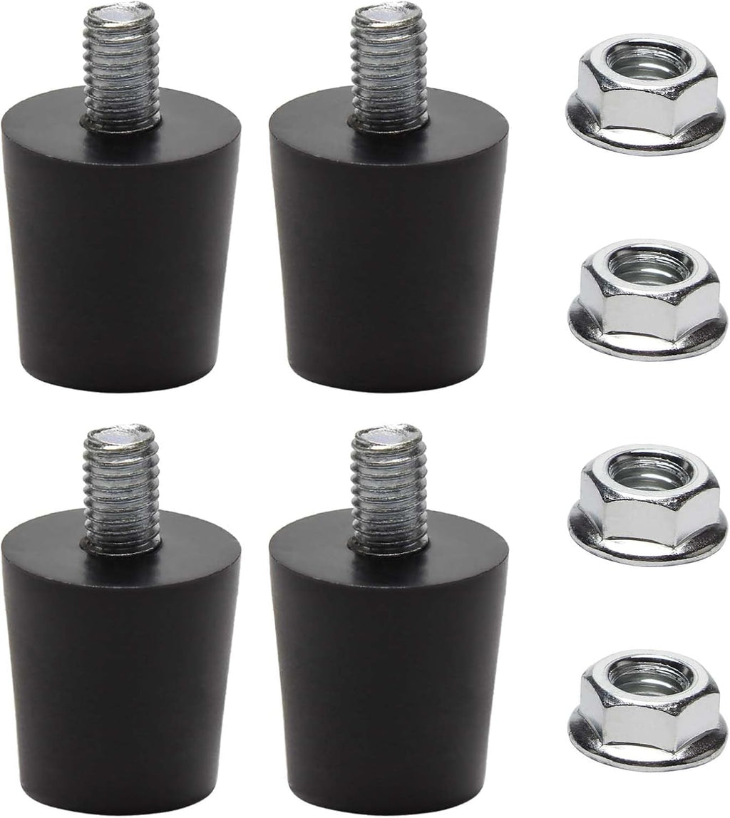 Short Stabilizing Feet for 17" & 22" Tabletop Griddle Blackstone Replacement Parts, Rubber Feet and Screw Nuts for 17 & 22 inch Table Top Blackstone Griddle Parts, Pack of 4