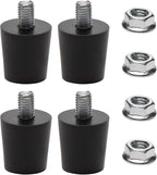 Short Stabilizing Feet for 17" & 22" Tabletop Griddle Blackstone Replacement Parts, Rubber Feet and Screw Nuts for 17 & 22 inch Table Top Blackstone Griddle Parts, Pack of 4
