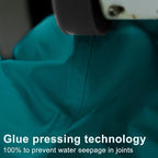 LOVE STORY Rectangle 8'x20' Waterproof Sun Shade Sail Canopy UV Block for Outdoor Patio Backyard Carport,Turquoise Blue(We Make Custom Size)