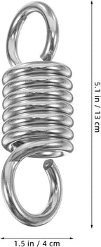 Hammock Chair Spring 2 Pcs Hammock Fixing Spring Heavy Duty Metal Compression For Hanging Chair Patio Swing Porch Use Springs