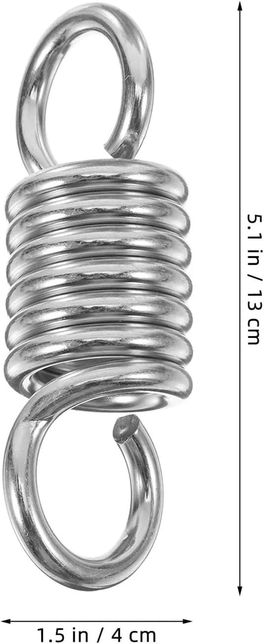 Hammock Chair Spring 2 Pcs Hammock Fixing Spring Heavy Duty Metal Compression For Hanging Chair Patio Swing Porch Use Springs