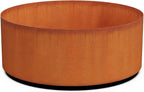 Plantercraft Corten Steel Planter - 30x12 Inch Large Round Planters for Outdoor Plants - Extra Large Outdoor Planters for Modern Patio, Deck & Landscape Design