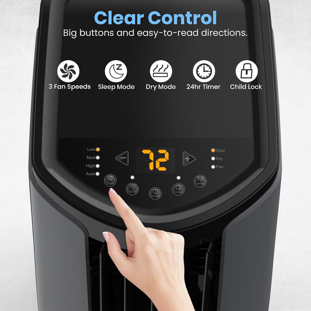 tosot 9,700btu (5,000 btu sacc) portable air conditioner, package contents
