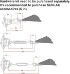 SUNLAX Sun Shade Sail 11' x 15' Butter Cream Rectangle Canopy Sail Shade Cover UV Block Permeable Sunshade Outdoor for Patio Backyard Deck Pergola (We Make Custom Size)