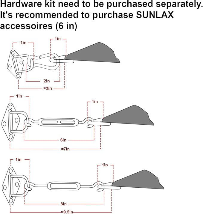 SUNLAX Sun Shade Sail 12' x 15' Brown Rectangle Canopy Sail Shade Cover UV Block Permeable Sunshade Outdoor for Patio Backyard Deck Pergola (We Make Custom Size)
