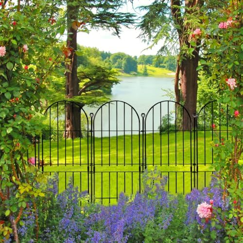 decorative garden fence, 31in (h) x 10ft(l) no, close-up detail