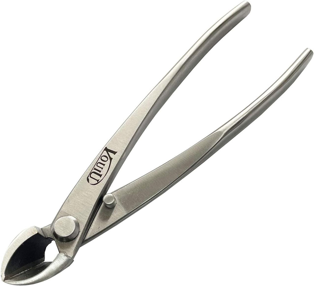 vouiu 5-piece bonsai tool set,bonsai scissors,concave cutter,knob cutter,wire, close-up detail