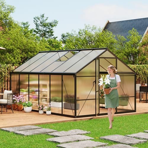 idealhouse 8×12 ft greenhouse, large walk in greenhouses, view 9