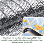 85% aluminet shade cloth, 10x12 ft heat reflective, close-up detail