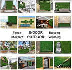 sunnyglade 12 pieces 20"x 20" artificial boxwood panels on a desk or shelf