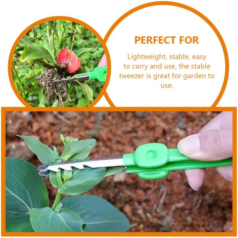 TOYANDONA Portable Gardening Tweezer Tool for Bonsai and Succulent Care, Multi-use Plant Tweezer for Weeding and Trimming, Household Garden Hand Tool