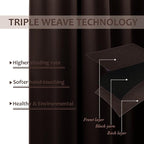 NICETOWN Indoor & Outdoor Curtain 95 Long for Patio Waterproof, Thermal Insulated Blackout Drape for Bedroom,UV & Privacy Protection Blind for Porch/Shower, 1 Panel, W52'' by L95'', Toffee Brown