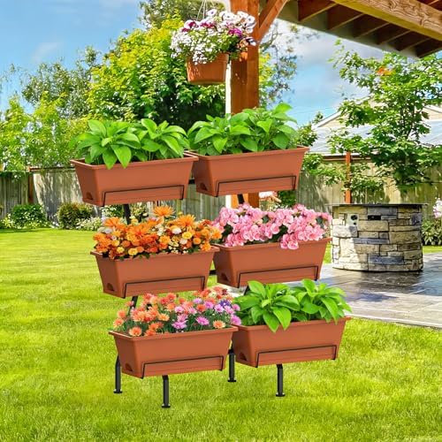vertical garden planter 3 tier vertical raised garden on a desk or shelf