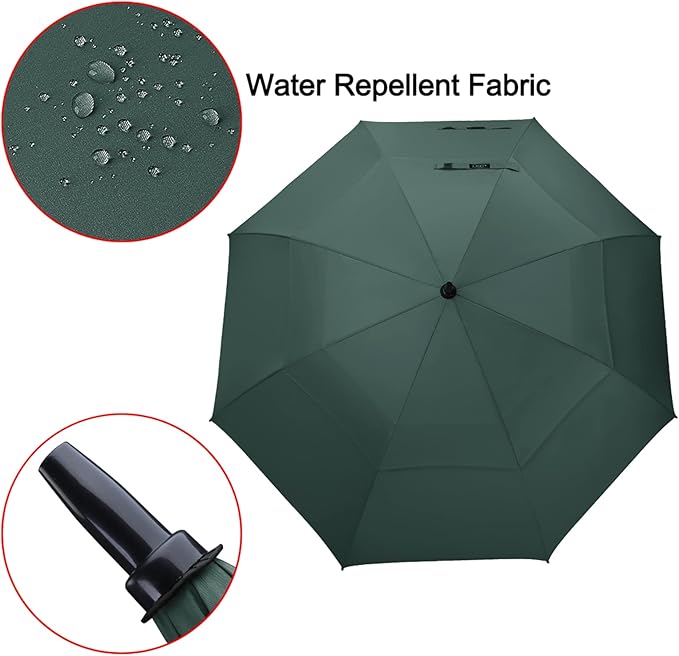 G4Free 47/54/62/68/72 Inch Automatic Open Golf Umbrella Oversize Extra Large Double Canopy Vented Windproof Waterproof Stick Umbrellas