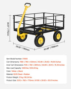 vevor steel garden cart, 1400 lbs heavy duty on a desk or shelf
