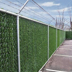 privacy fence screen 6'x10' hedge slats for chain, side view