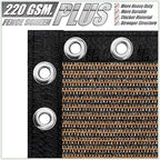 colourtree plus fence privacy screen, commercial grade 220 showing dimensions