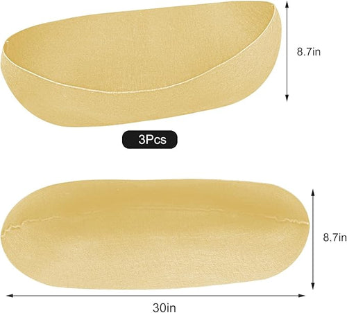 3PCS 30 Inch Planter Basket Liners Fabric Window Box Liners Felt Trough Planter Liner Replacement Beige Flower Basket Liner Non-Woven Hanging Plant Liner for Planters Garden Fence - Avoid Bird Nesting