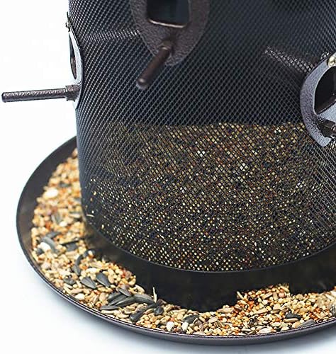 nature's rhythm metal hopper bird feeder two chambers，heavy on a desk or shelf